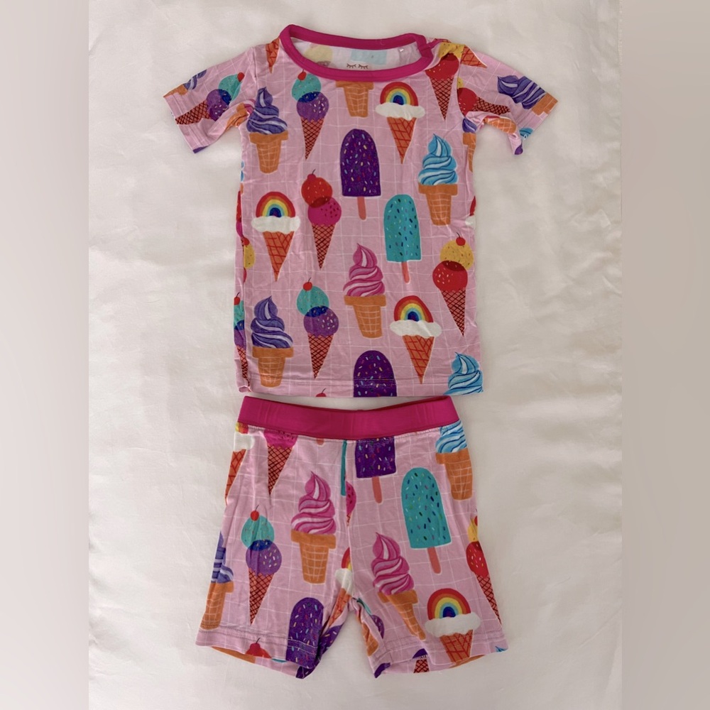 Little Sleepies girls 2t shorty pjs